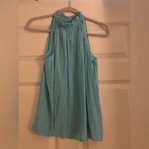 NWT Ramy Brook Light Blue Tech Gabby Blouse